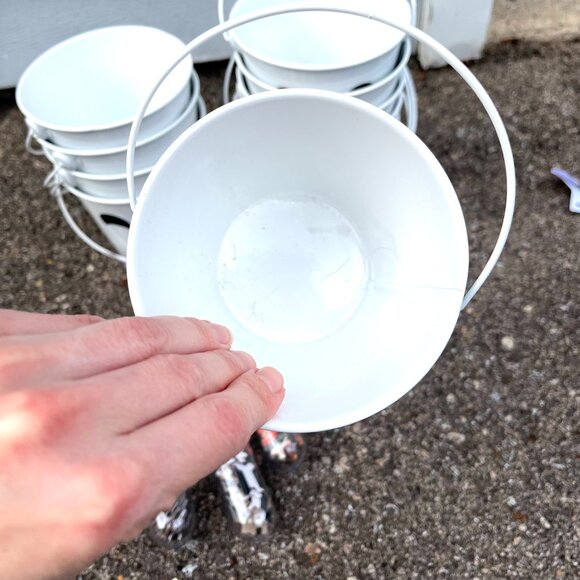 Ghost Halloween Candy Buckets & Puzzles Party Favors Home Decor Small White - Picture 4 of 6